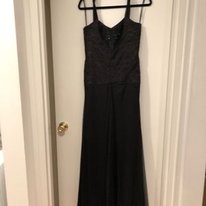 Vera Wang black evening dress